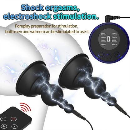 Electric Shock Nipple Sucker Clamps Electro Stimulator Adult Stimulator BDSM Sex Toys For Women Couples Female