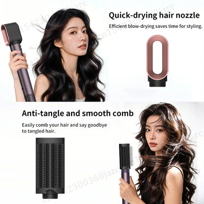 SenCiciMen X19 Hair Styler Curling Iron Hot Air Brush Curling Barrel Hair Dryer Salon Professional Curly Straight Hair Styler