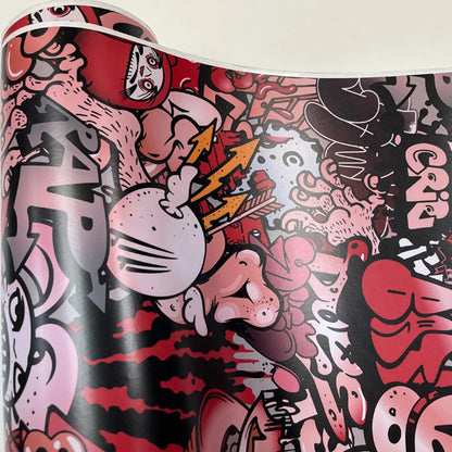 Premium Popular Multiple Styles Cartoon Stickers Graffiti Bombs Vinyl Packaging Car Stickers Motorcycle Decal Film Bubble Free