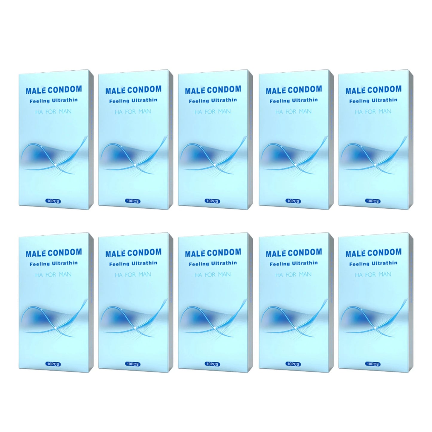100pcs Condoms Hyaluronic Acid Penis Sleeve Lubricante Sexual Natual Latex Презервативы Health Safer Sex Products Adult 18+