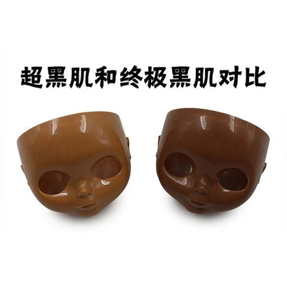 1/6 DBS Blyth Doll Face Without Makeup Faceplate Backplate Screws for DIY Makeup Newbie Practice Custom Doll Toys Accessories