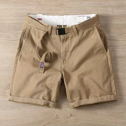 Summer Men's Cargo Shorts Fashion White Solid Cotton Short Pants Harajuku Men's Clothing Hot Sales Casual Sweatpants 2024