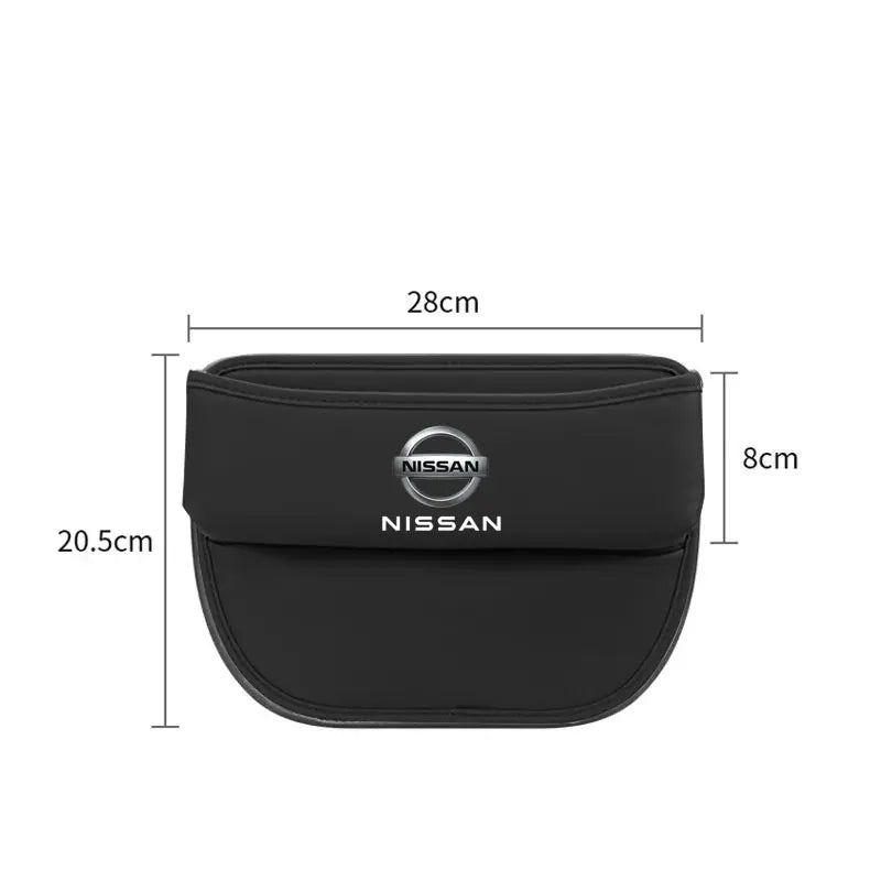 Car Organizer Box Leather Crevice Gap Storage Bag For Nissan 350z 370z altima Armada Frontier Kicks Leaf nismo pulsar Qashqai