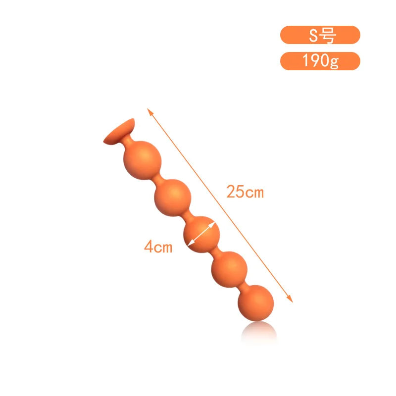 Huge Anal Plug 9cm Anal Beads 100% Liquid Silicone Soft Anal Balls Big Buttplug Prostate Massager Adult Sex Toys For Men