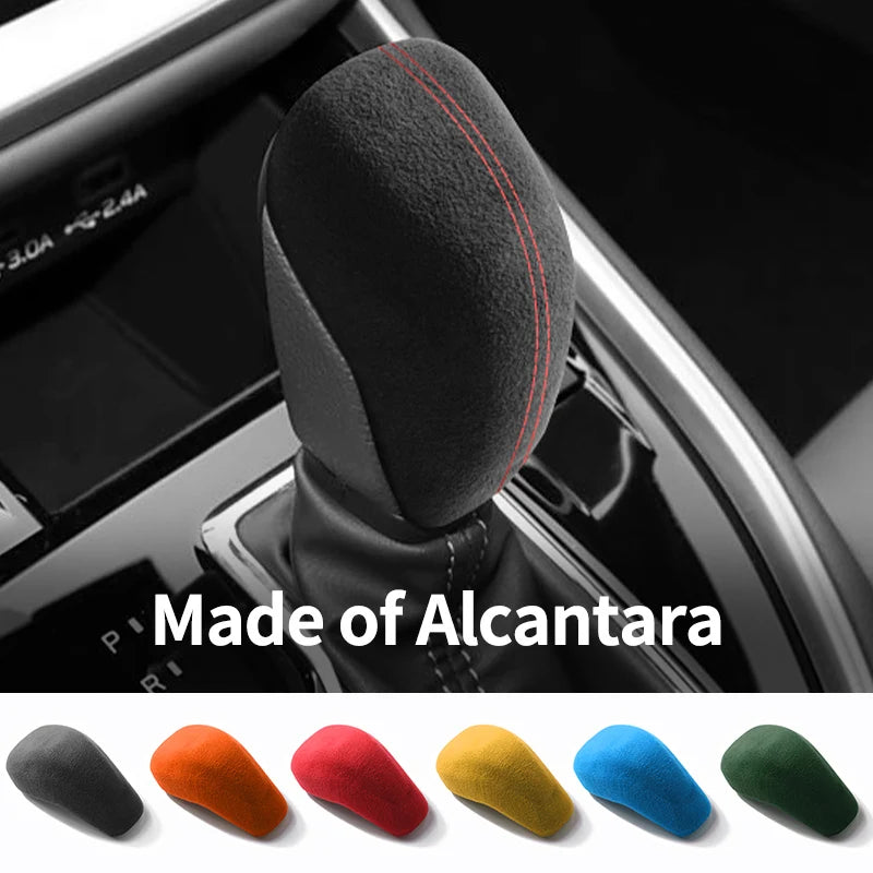 Made of Alcantara For Subaru Impreza WRX 2023 Outback Forester Crosstrek Car Center Console Gear Shift Boot Interior Accessory