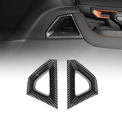 Fit for Ford Ranger 2024 2025 Interior Protection Sticker Carbon Fiber Grain Gear Shift Panel Cover Trim