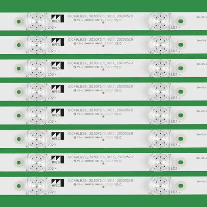 4LED LED Backlight Strip GIC49LB29_3030F2.1_V0.1 For THOMSON 49UC6306X1 49UD6596 49A950C 49P3C 49P3F For LEHUA 49BC7600