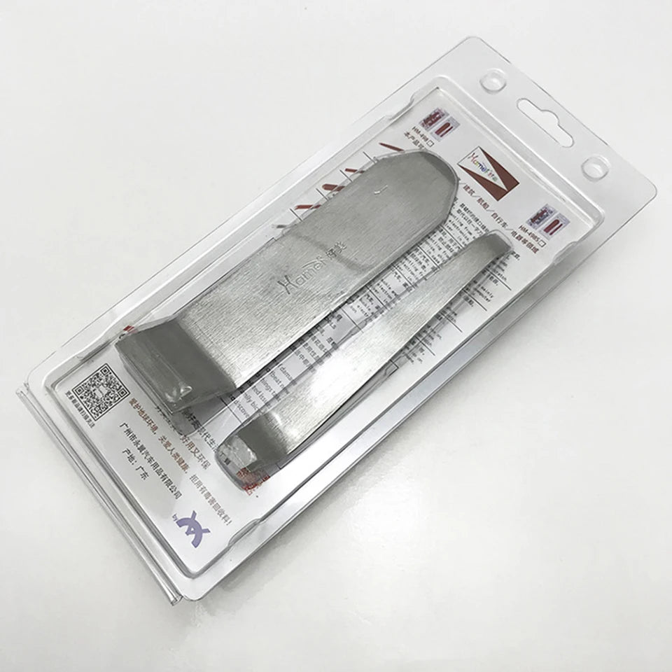 4Pcs Auto Interior Trim Removal Kit - Metal Pry Tool Set for Safe Door Panel, Clip & Molding Removal | DIY Car Repair HM-498X