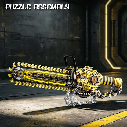 13108 Building Blocks Mechanical Chainsaw MOC Toy Set, Creative Toy Ornament, Educational Model Assembly Toy, Birthday Gift