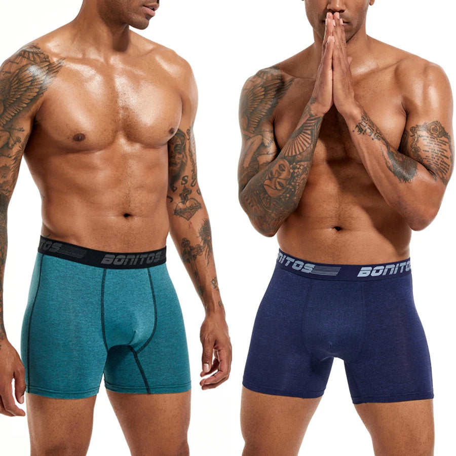 6Pcs/Pack Men's Boxer Briefs Plus Size Boxers Man Underwear Polyester Panties For Men Underpants Alphabet Elastic Webbing Shorts