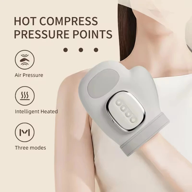 Smart Electric Hand Massager Heat Air Compression Finger Separation Wrist Palm Pain Relief Muscle Relax