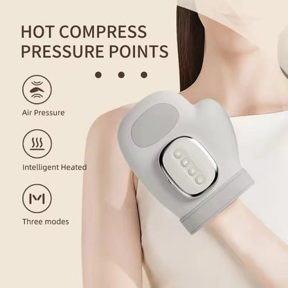 Smart Electric Hand Massager Heat Air Compression Finger Separation Wrist Palm Pain Relief Muscle Relax