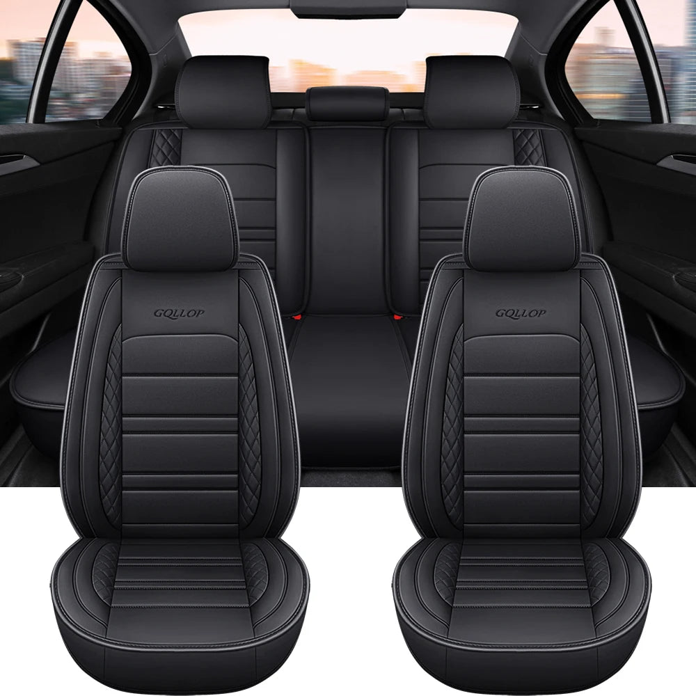 Full Coverage Pu Leather Car Seat Covers for FORD Focus MK2 Edge Explorer Ecosport Escape Everest Fiesta C-MAX Car Accessories