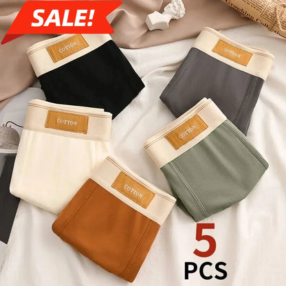5-Pack Men's Cotton Boxer Shorts - Breathable Underwear, Comfort Fit, Sexy Sport Design, Size 3XL & 4XL