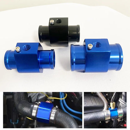 Round Car Truck Water Temp Gauge Temperature Sensor 12V/24V Temperatura +  Voltage 2 in 1 Temperature Sensor Gauge 1/8NPT 150℃