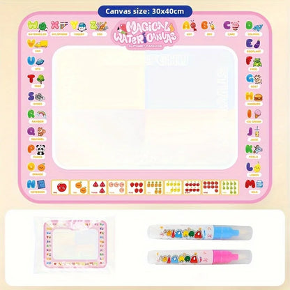 Magic Water Canvas with Pens Reusable Magic Water Drawing Mat for Children Educational Toys for Kids Christmas Gift