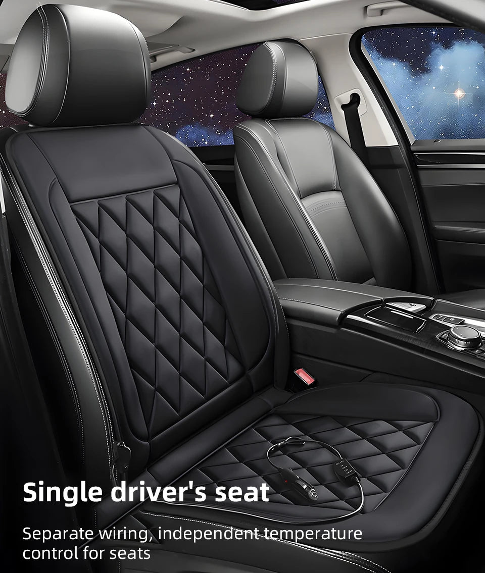12V Car Heating Seat Cushion Seat Covers Winter Car Seat Heater  Car Accessories Heating Pads Universal Available In Black Red