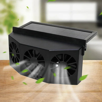 Car Exhaust Fan 3-Head Cooling Fan USB Powered Car Air Purifier Radiator Fan Window Vent Cool Ventilation Interior Accessories