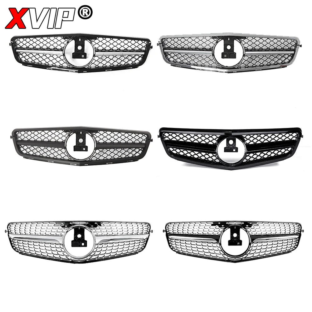 XVIP Front Bumper Grille Hood Grill For Mercedes Benz C-Class W204 2007-2014 C180 C200 C250 C300 AMG GT Diamond Tuning Grille