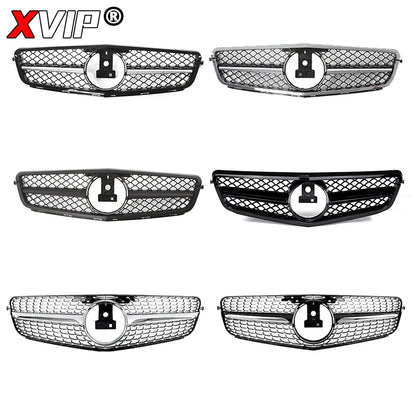 XVIP Front Bumper Grille Hood Grill For Mercedes Benz C-Class W204 2007-2014 C180 C200 C250 C300 AMG GT Diamond Tuning Grille