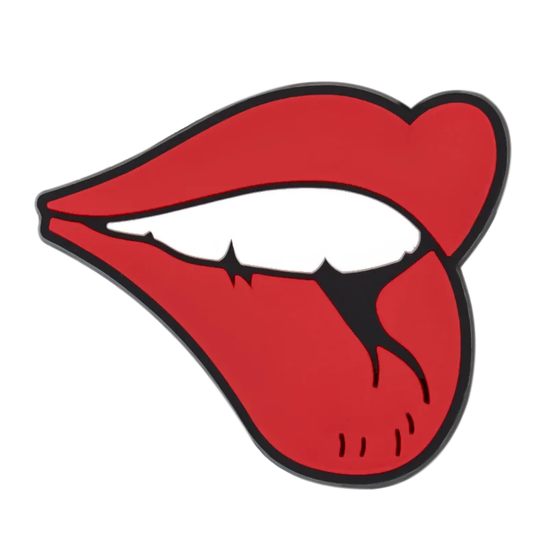 1/25PCS Red Romance & Glam Theme Shoe Charms Set DIY Decorative Pins Lips Heart Lipstick Clogs Accessories for Women Men Gifts
