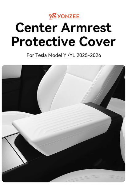 YZ  For Tesla Model Y YL Juniper Model 3 Highland TPE Armrest Cover Soft Case Center Arm Rest Pad Anti-scratch 2026 Accessories