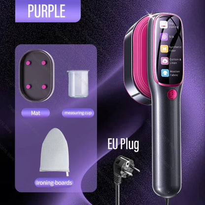 Steam Iron Mini Portable Iron Handheld machine Folding Garment Hanging Steamer Clothes Ironing Wet Dry Ironing Machine Home Iron