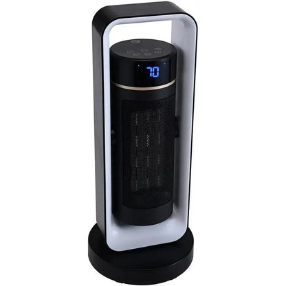 Electric Space Heater with Thermostat Remote Control, 1000W/1500W 2-Level Adjustable Quiet Ceramic Heater Fan, 20 in Tip-Over Shutdown Overheat Protection Small Heaters for Office Room Desk Indo