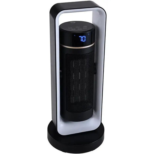 Electric Space Heater with Thermostat Remote Control, 1000W/1500W 2-Level Adjustable Quiet Ceramic Heater Fan, 20 in Tip-Over Shutdown Overheat Protection Small Heaters for Office Room Desk Indo