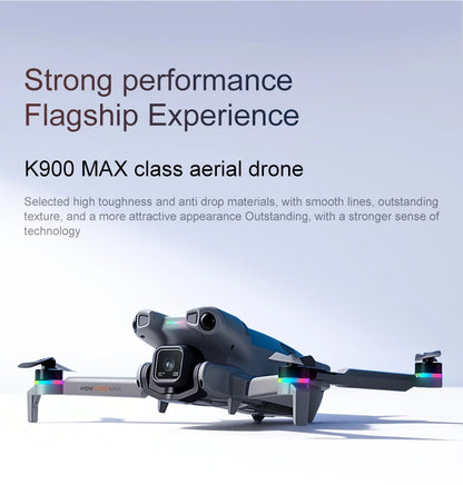 K900 MAX 8K Professional Drone with Dual Camera WiFi FPV Aerial Photography 360° Obstacle Avoidance Quadcopter airdrop Drone Toy