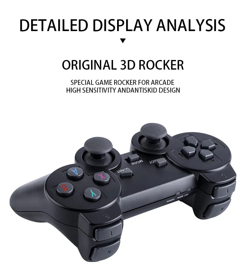 2026NEW M8 Video Game Console 64G 20000 Games Retro handheld Game Console Wireless Controller Lite 4K Game Stick For Xmas Gifts