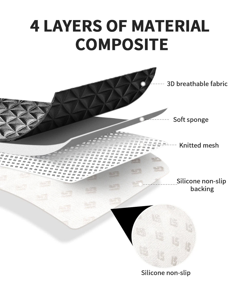 SEAMETAL 3D Car Seat Cover Breathable Auto Seat Cushion Convex Design for Heat Dissipation Sweatproof Universal Chair Protector