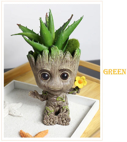 Home Decoration Groot Planter Flower Pots For Indoor Flowers Pot Tree Man Ornaments Anime Figure Statue Art Crafts Kid Men Gifts