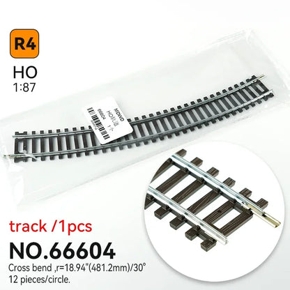 Ho scale 1/87 Train Track Model Railway  Be Powered Nickel Silver Narrow Gauge Curved Track Turnout Track Model
