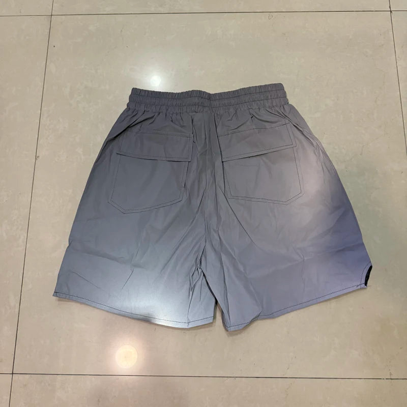 26SS High Street Hip Hop Simple Versatile Rhude Casual Shorts Men Heavy Fabric Letter Print Sports Shorts