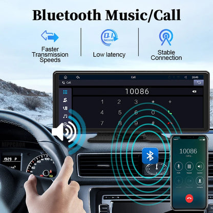 Hippcron 7/9/10.26" Car Mirror Radio Multimedia Video Portable Player Wireless CarPlay And Android Auto IPS Touch Screen Mirror
