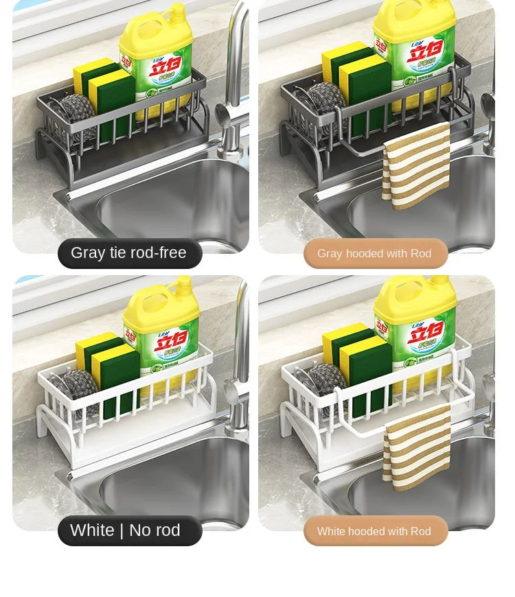 Kitchen Shelf Cleaning Cloth Storage Draining Rack Household Detergent Sponge Rack Water Sink Water Sink Water Sink Artifact