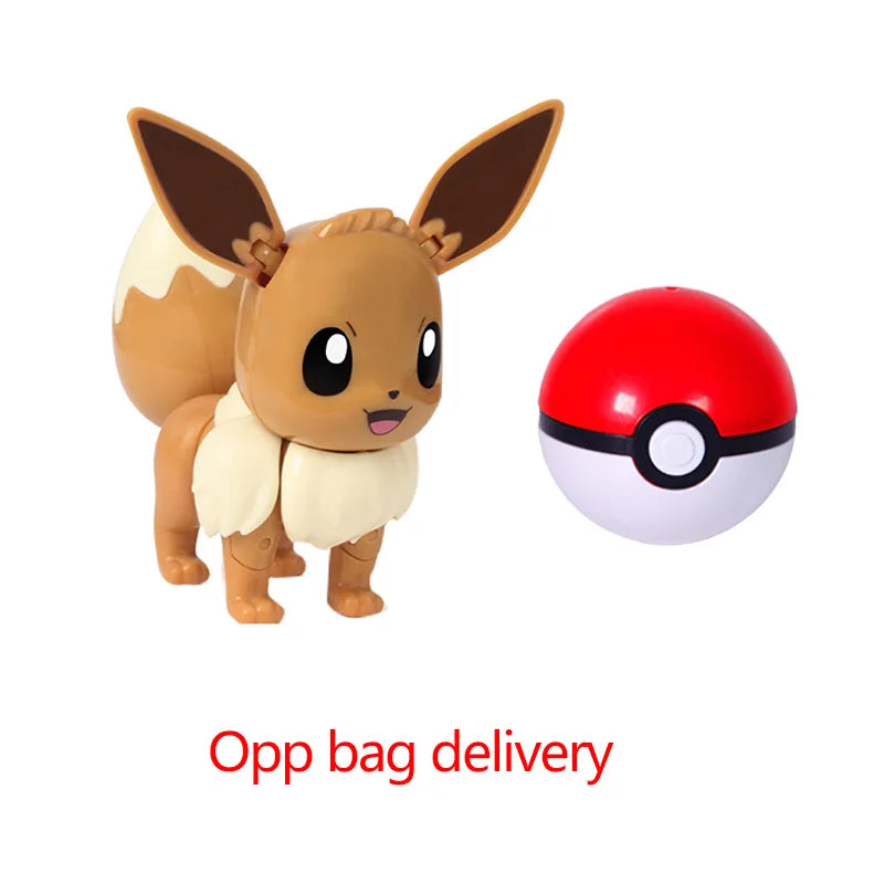 Hot Pokemon Figure Greninja Lucario Pokeball Gyarados Pikachu Dragonite Gengar Mew Venusaur Elf Poke Ball Toy Kids Birthday Gift