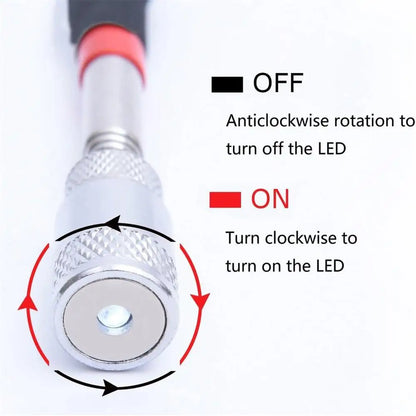 Extendable Pickup Rod Stick，Magnetic Picker Mini Portable Telescopic Magnetic Magnet Pen For Picking Up Screws Nut Bolt
