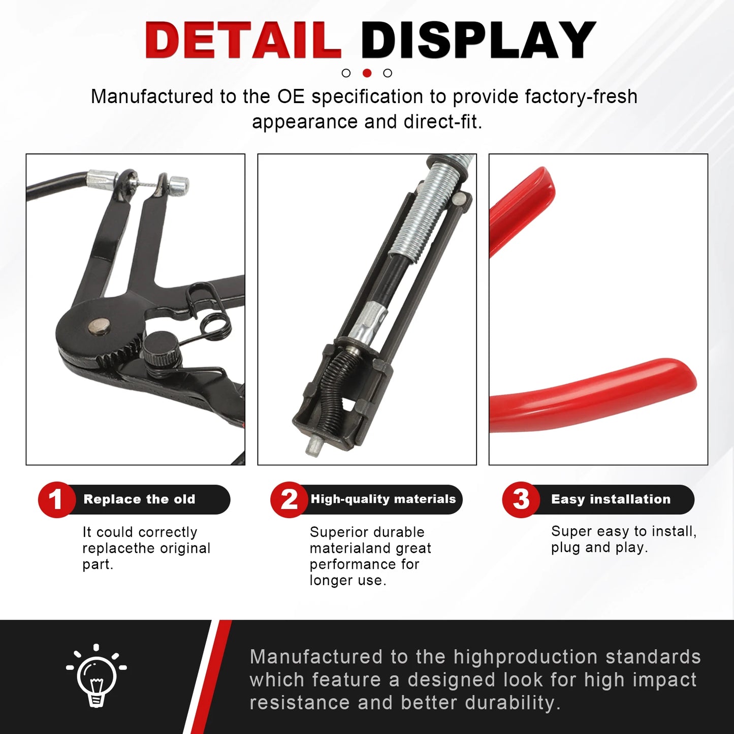 Clamping Pliers Bendable Hose Clamps Cable Type Flex Cable Long Auto Hose Clamps Straight Hose Bundle Removal Auto Repair Tools