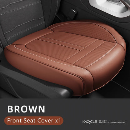 360 Surrounded Nappa Leather Car Front Seat Covers Universal Fit For Most Cars Cushion Covers Car Styling Seat Protector Pads
