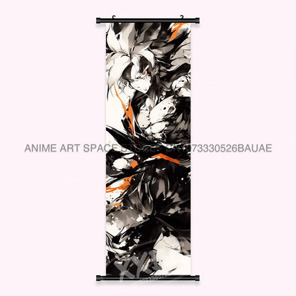 Dragon Ball Anime Wall Artwork Canvas Mural Scrolls Pictures Anime Character Son Goku Hanging Painting Poster Home Decoration