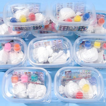 1pcs Fun Box DIY Handmade Graffiti Dolls For kids Birthday Kindergarten Home Party Gift Pinata Gift Bag Treasure Box Filling