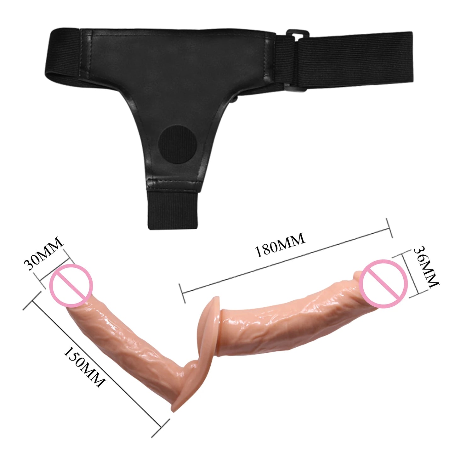 Detachable Multi-Functional Double-Headed Penis, Wearable Pants, Female Masturbation, Female Masturbation, Adult Sex Toys, Soft