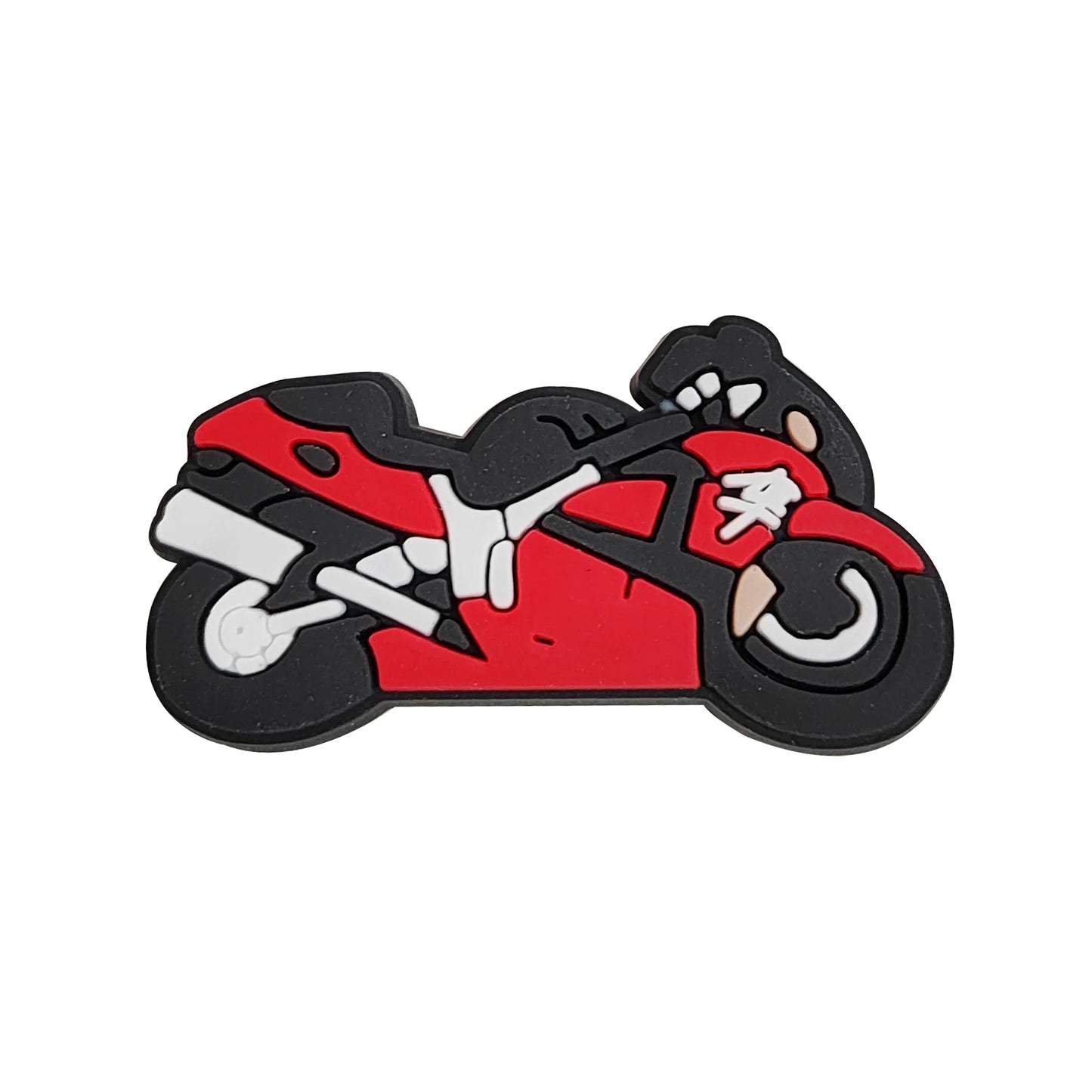 1-12PCS Cartoon Motorcycle Helmet PVC Shoe Charms Design Man Pins Accessories Funny Garden Shoes Buckle Decoration Unisex Gift
