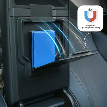 For Tesla New Model Y 2025 Launch Juniper Teslajuniper ABS with Silicone Non-slip Mat Console & Armrest Storage Box Upper