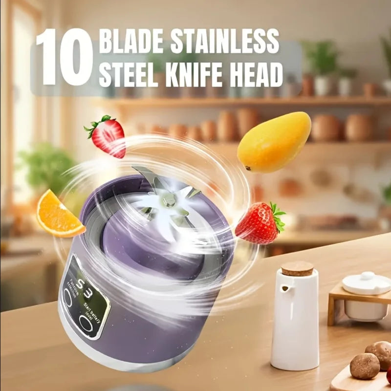 New Model Juicer, Portable Rechargeable Small Juice Cup for Home Use, Powerful Multifunctional Juicer Cup