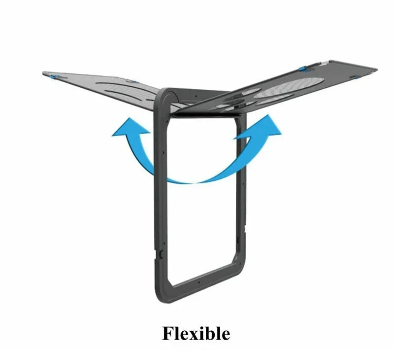 Pet Gate Cat Door Safe Lockable Magnetic Screen Outdoor Dogs Cats Window House Enter Freely Fashion Pretty Garden Easy Install