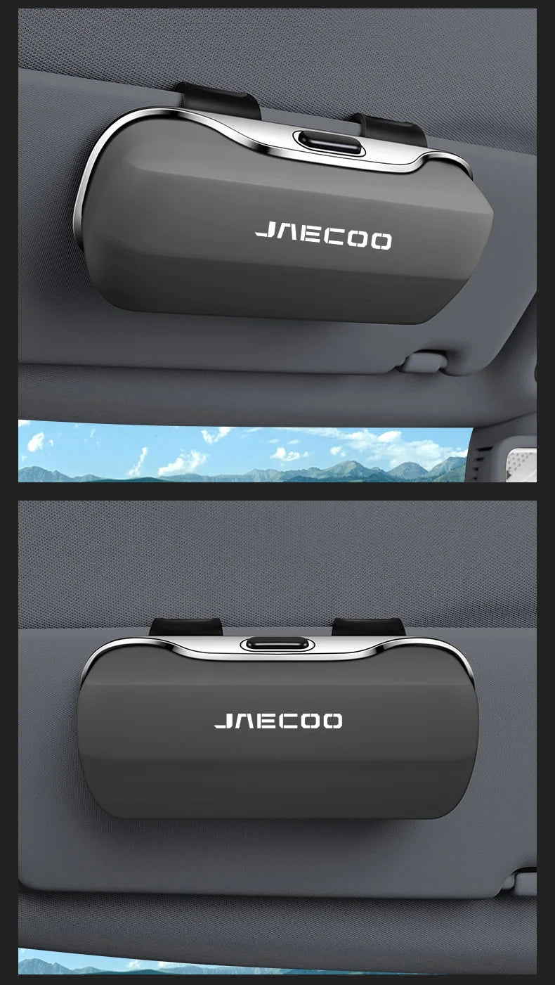 For Chery Jaecoo J7 Phev J8 SHS Omoda C9 5 EV Key Cover 2025 Accessories Car Visor Sunglasses Car Glasses Case Glasses Clip Box