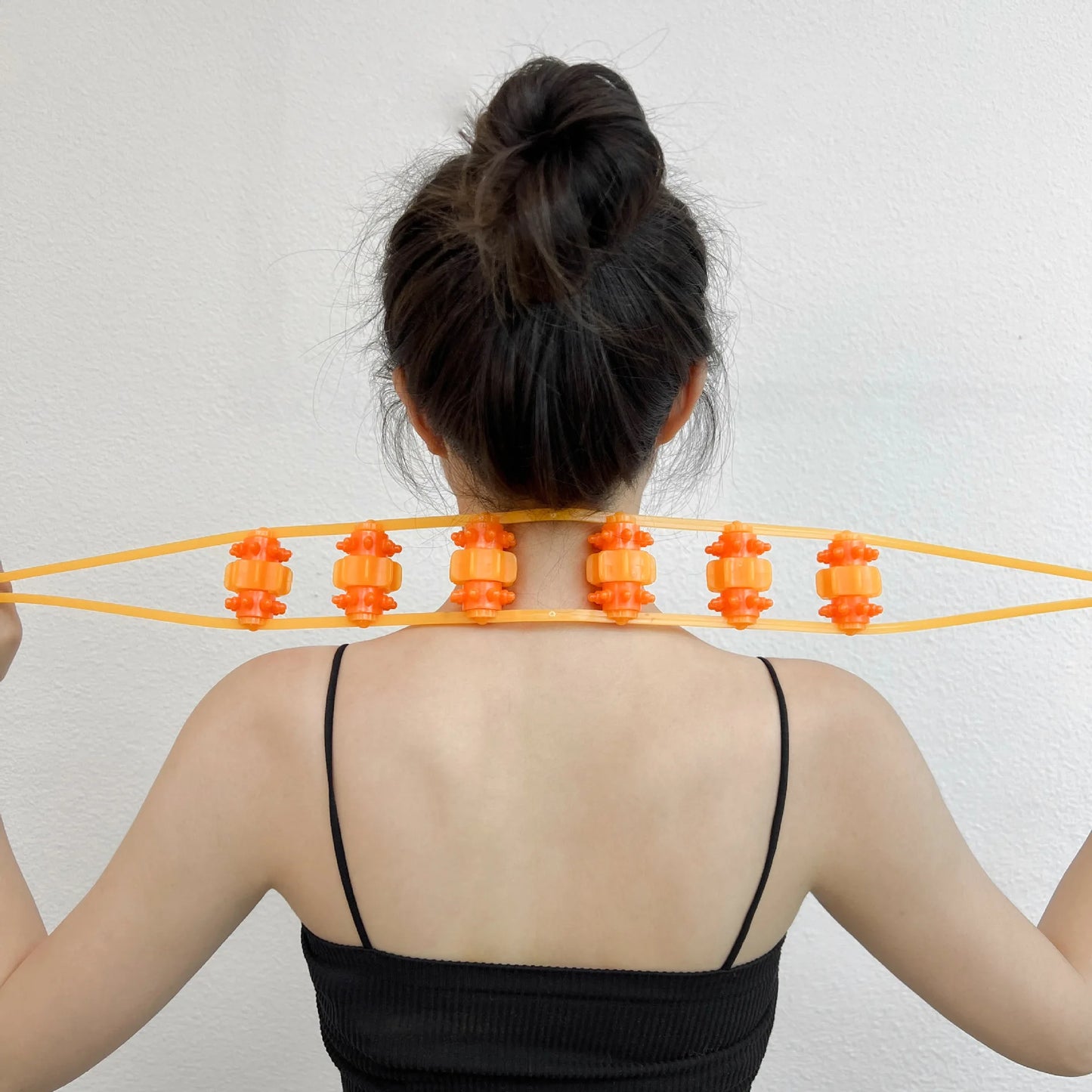 New Roller Back Massage Stick, Handheld Back Relax, Neck Waist Back Massage Relief Tool